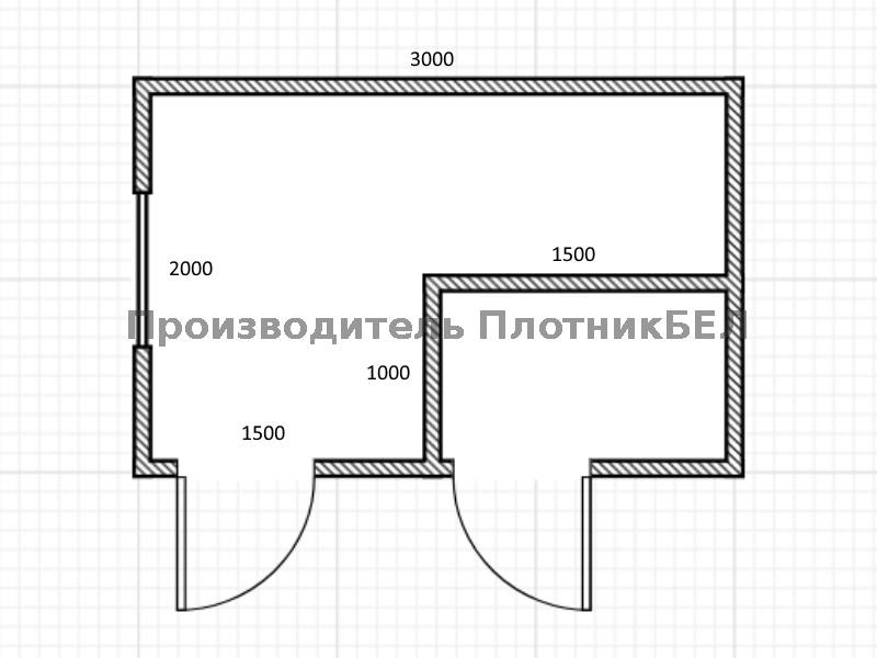 Хозблок (БЫТОВКА) 4х2 "Фаниполь"
